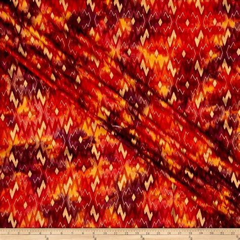 indian batik montego bay gold circles orange metallic fabric|Montego Bay Metallic Batik in orange and gold .